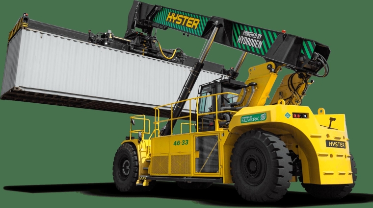 La ReachStacker de hidrógeno es la primera del mundo y ha sido desarrollada por Hyster.