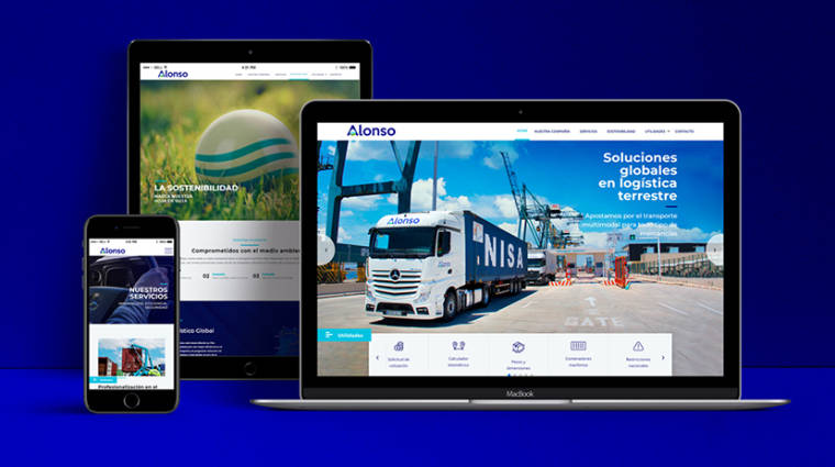 Transportes Alonso estrena nueva página web para potenciar la comunicación con clientes y colaboradores.