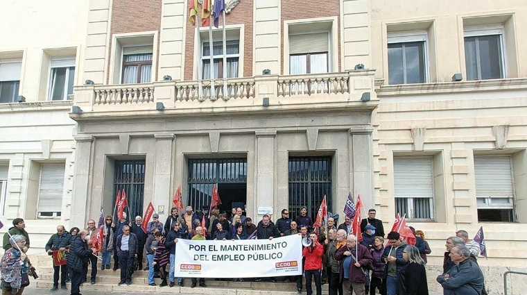 Concentración de los trabajadores del Consorcio Valencia 2007.