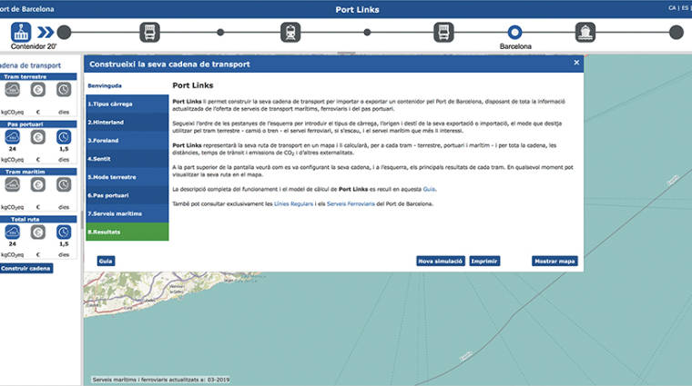 Port Links es accesible a trav&eacute;s de la web del Puerto de Barcelona.