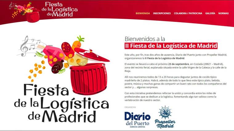 La inscripción puede llevarse a cabo en la web www.fiestadelalogisticademadrid.com.