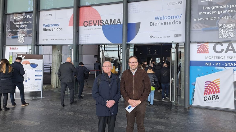 Javier Alfonso, gestión intermodal de Stinsa; y Jorge Civera, comercial y ventas de Transargi.