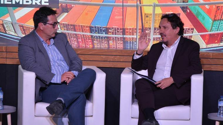 Rafael Navarro, cofundador de Insomnia; y Antonio Torregrosa, director general de la Fundación Valenciaport. Foto: Raúl Tárrega.