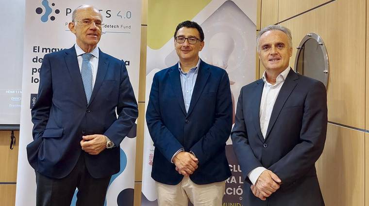 El secretario general del Club para la Innovación de la Comunidad Valenciana, Joaquín Membrado, el director general de PortCastelló, Manuel García y el CEO de PortSur, José Luis Vilar.