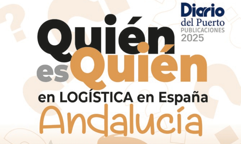 Detalle de la portada de la nueva guía Quién es Quién en Logística en España – Andalucía.