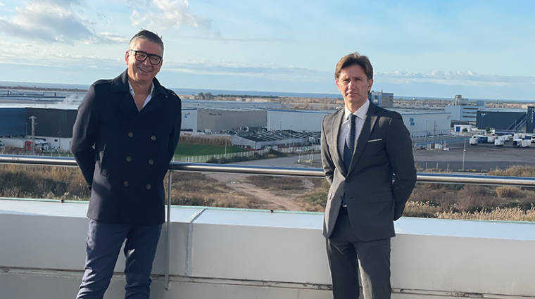 José Antonio González, South West Europe &amp; Maghreb Product Manager Contract Logistics de Maersk, y Alfonso Martínez, director general de Cilsa.