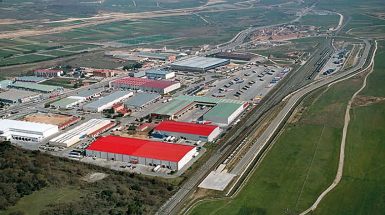 Vista a&eacute;rea del Puerto Seco de Burgos.