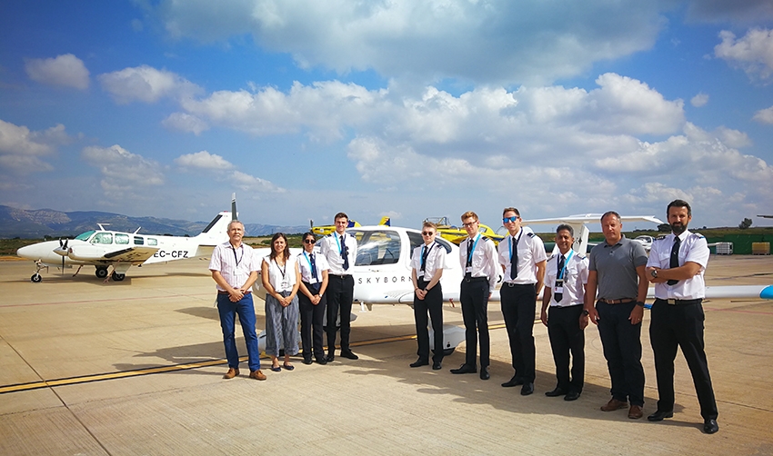 La escuela de pilotos Skyborne Airline Academy comienza a operar en el aeropuerto de Castell&oacute;n