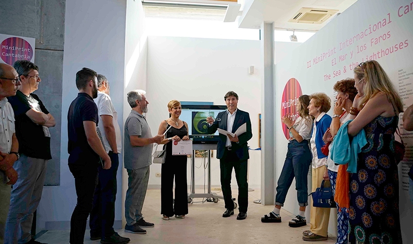 Artistas de Polonia, Argentina y Brasil, ganadoras del II Mini Print Internacional Cantabria