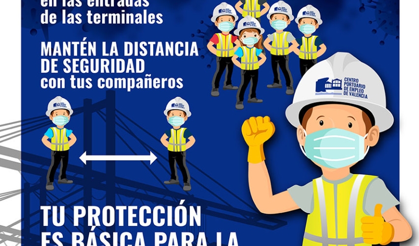 El CPEV refuerza las medidas anti COVID-19 en las terminales portuarias
