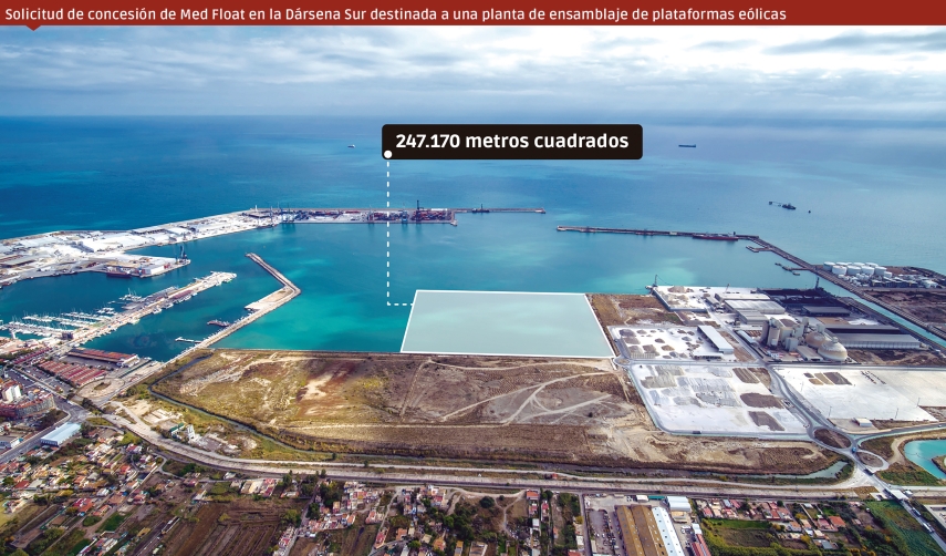 La solicitud de Med Float acerca la puesta en marcha del nuevo hub eólico de PortCastelló