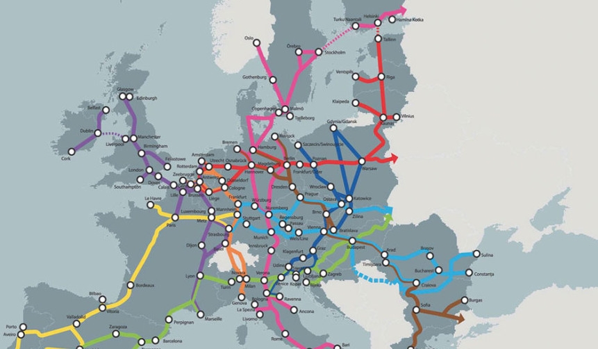 La CE actualiza su pol&iacute;tica de infraestructuras y redefine sus nueve grandes corredores&nbsp;