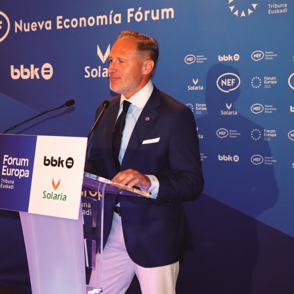 Iván Jiménez ha destacado la unión y competitividad de la comunidad portuaria de Bilbao. Foto J.P.