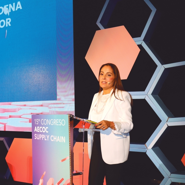 María Tena, directora de Logística de AECOC, ayer en el 15º Congreso AECOC Supply Chain. Foto M.J.