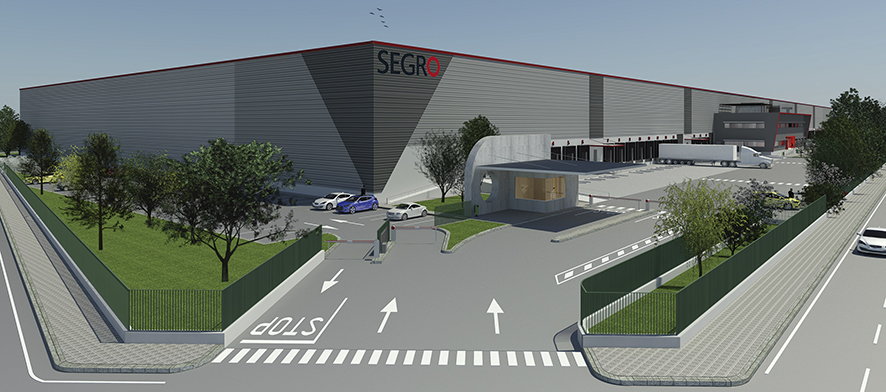 Proyecci&oacute;n de la nueva plataforma Segro Logistics Park Mollet ubicada en Barcelona.