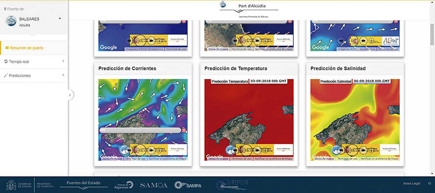 El Cuadro de Mando Ambiental permite seleccionar el puerto del que se quiere conocer la informaci&oacute;n.
