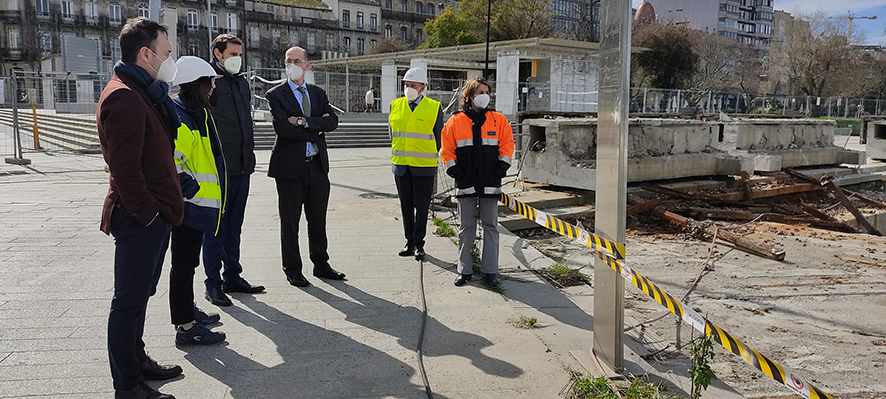 Avanzan las obras del Paseo de las Avenidas del Puerto de Vigo
