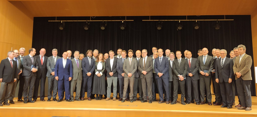 El Cercle d&rsquo;Infraestructures reconoci&oacute; la colaboraci&oacute;n de empresas e instituciones con la entidad. Foto L. Escrihuela.
