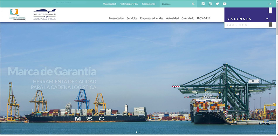 La Marca de Garant&iacute;a de Valenciaport refuerza su web para estrechar la relaci&oacute;n portuaria.