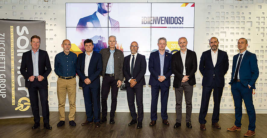 Miembros de Solmicro, IDS y el Grupo Zucchetti, en una conveni&oacute;n reciente.