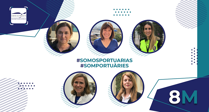 Cinco trabajadoras de la Autoridad Portuaria de Valencia (APV) explican su labor en la instituci&oacute;n y las actuaciones para concienciar la igualdad entre mujeres y hombres.