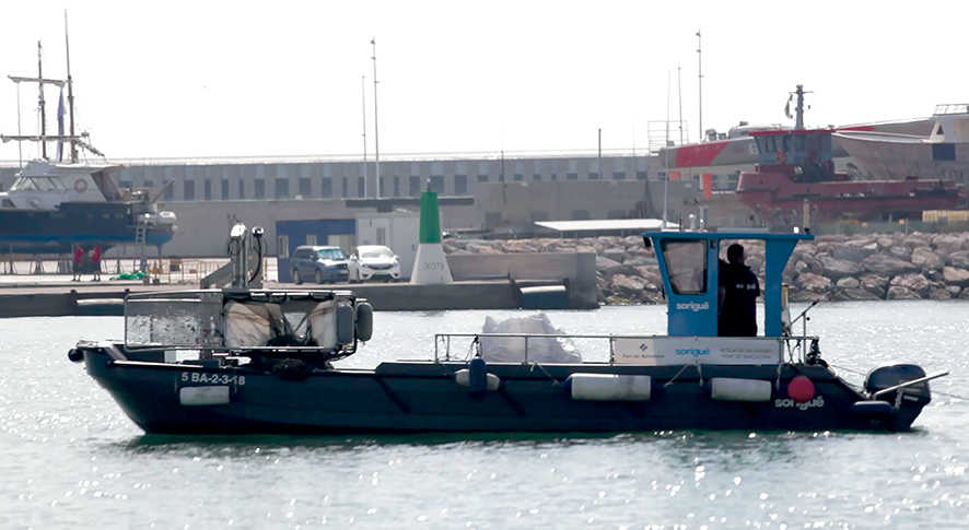En total, el Puerto de Barcelona gestion&oacute; 800 toneladas de residuos.