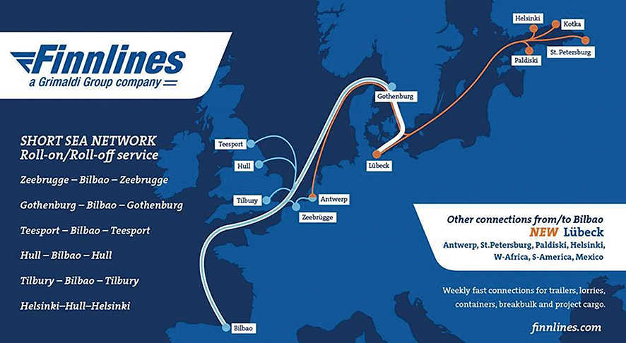 Finnlines ofrecer&aacute; una nueva conexi&oacute;nro-ro a Alemania desde el puerto de Bilbao