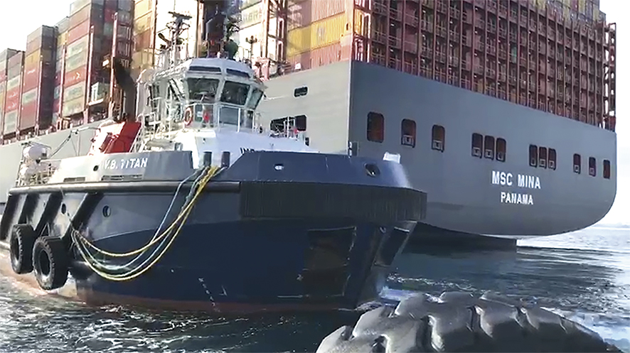 Boluda Towage Spain supera un nuevo reto operativo con el remolque del &ldquo;MSC Mina&rdquo;