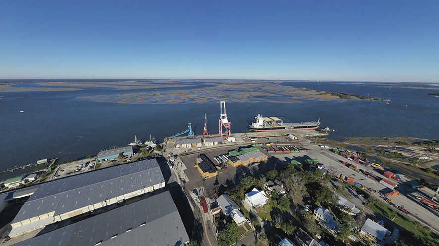 Panor&aacute;mica del Puerto de Fernandina, en Florida (EE.UU:.) que estar&aacute; conectado directamente con Bilbao desde abril.
