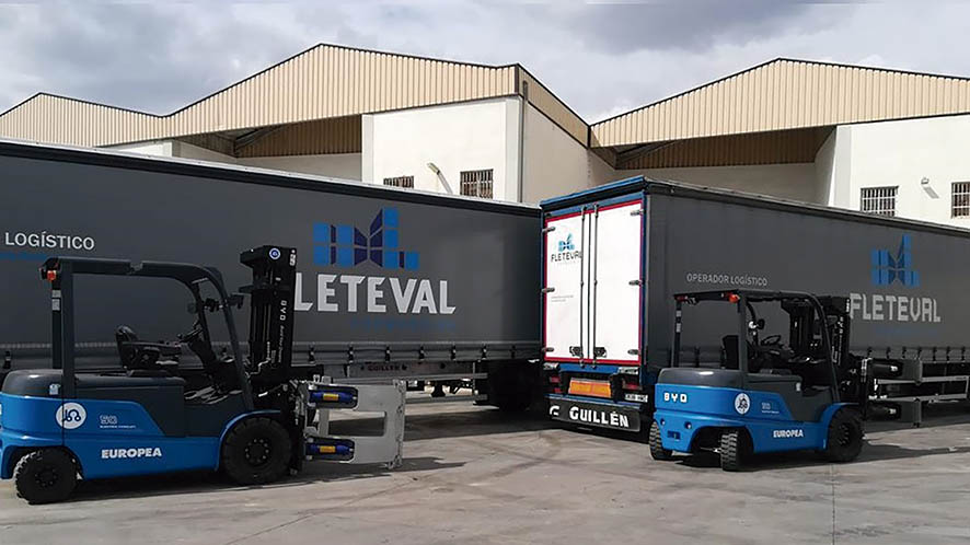 Grupo Fleteval renueva su flota de carretillas que pasan a ser todas el&eacute;ctricas