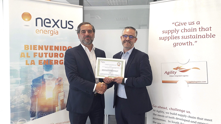 Angel Hierro, director de ISCS (Integrated Supply Chain Solutions) y Jon Mac&iacute;as Santiago, director de ventas en Nexus Energ&iacute;a.