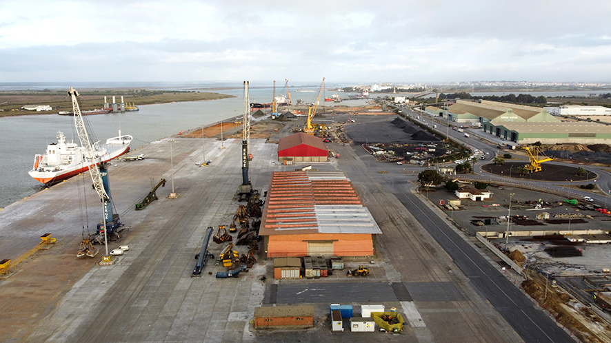 Completada la primera fase de las obras&nbsp;para la recogida de pluviales en el Puerto de Huelva