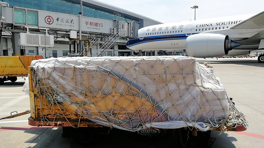 Grupo Tracosa opera su primer vuelo entre China y Suiza con material sanitario
