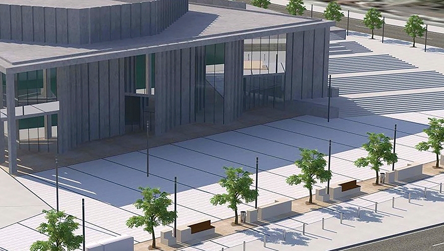 En una primera parte del proyecto se actuar&aacute; en la plaza de la Lonja y su entorno, seg&uacute;n la recreaci&oacute;n mostrada.