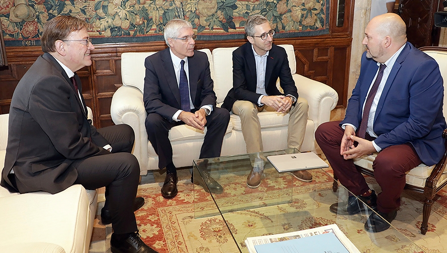 Ximo Puig recibe al presidente de Renfe