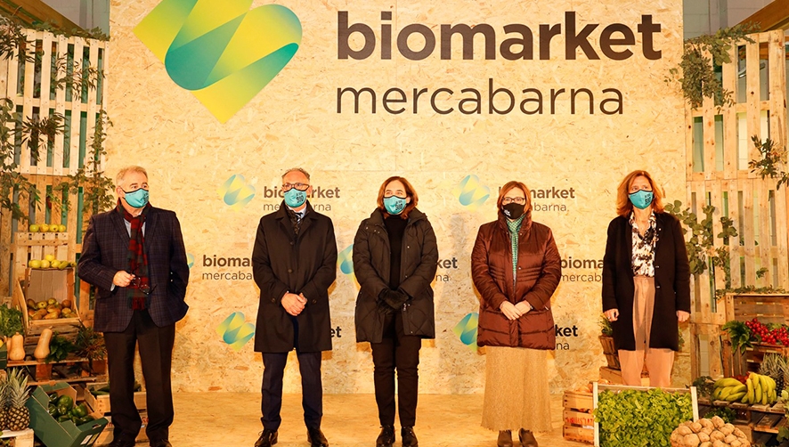 Ada Colau inaugura el Biomarket de Mercabarna