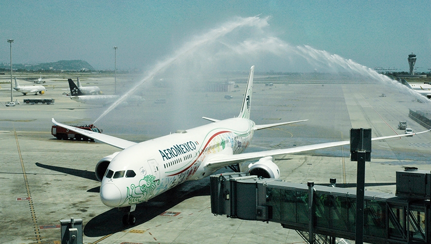 Aerom&eacute;xico ofrece al mercado 20 toneladas por vuelo en la conexi&oacute;n entre Barcelona y M&eacute;xico