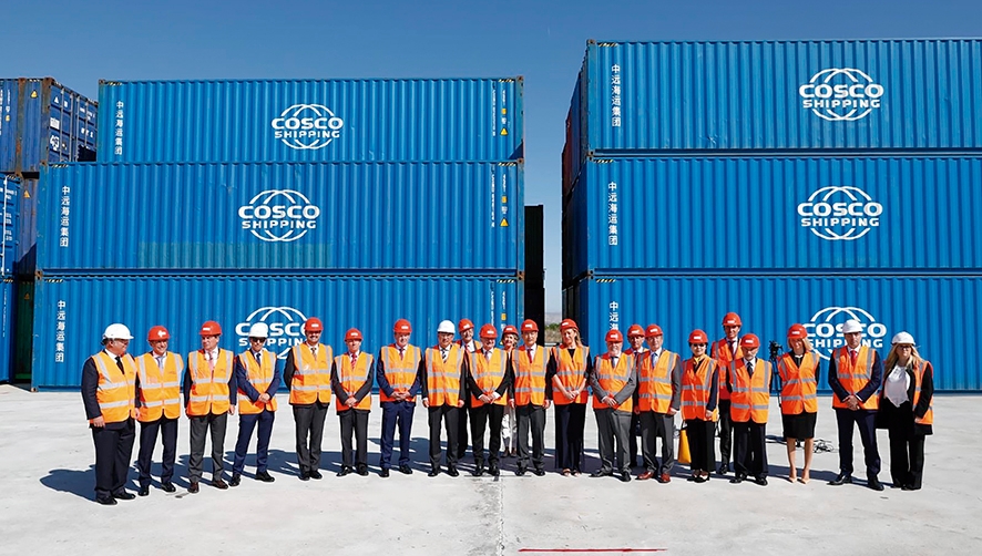 Cosco pretende duplicar su capacidad en la terminal de Zaragoza hasta los 330.000 TEUs