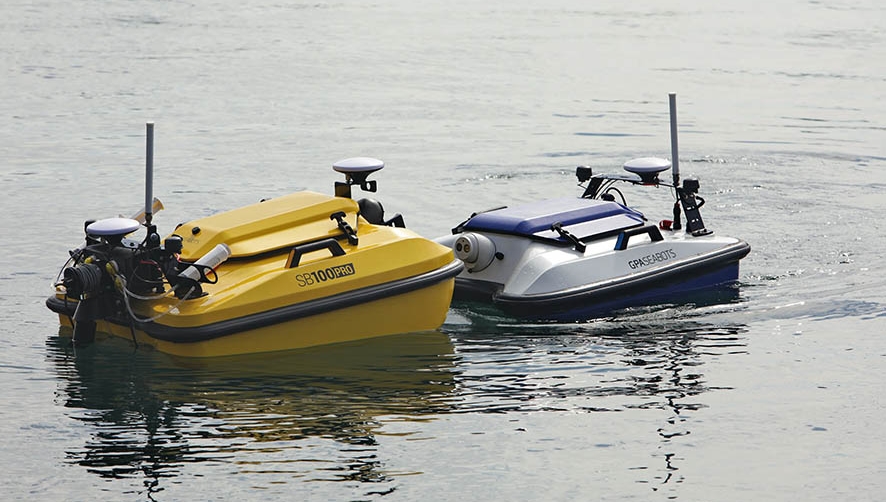 El Port Barcelona pone a prueba sus labores de hidrograf&iacute;a con un dron acu&aacute;tico