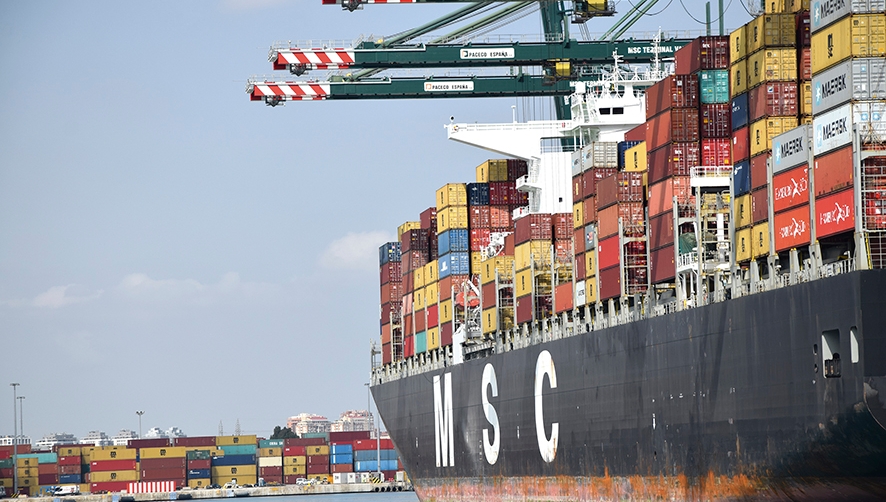 El tr&aacute;fico de exportaci&oacute;n de contenedores llenos en Valencia crece un 6,6% hasta julio