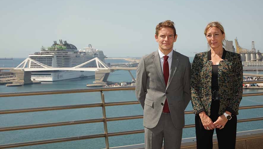El &quot;MSC Grandiosa&quot; inaugura la temporada de cruceros en el Port de Barcelona