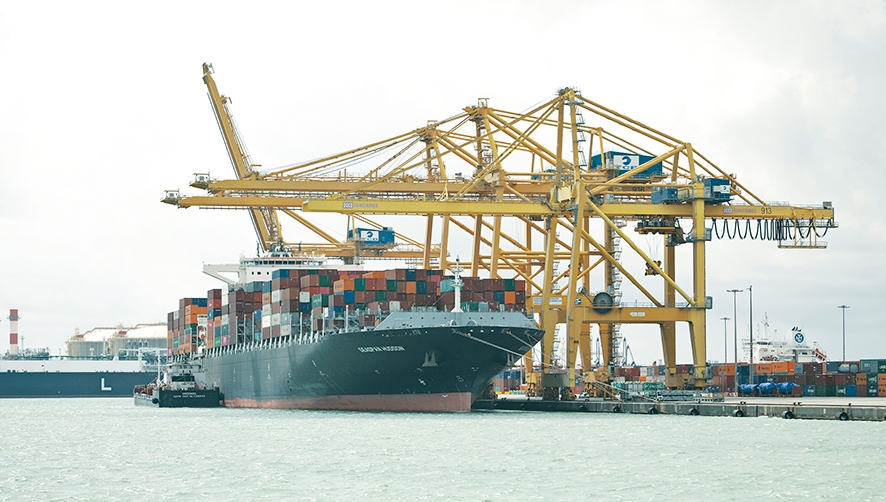 El Puerto de Barcelona ha movido un total de 1.339.492 TEUs llenos sin tr&aacute;nsitos entre enero y noviembre de 2019. Foto. J.J.M.