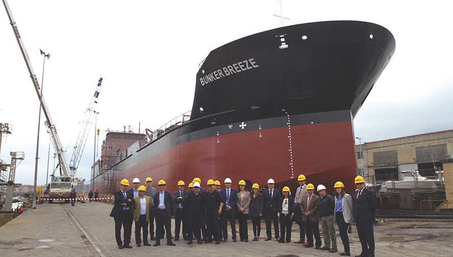 Astilleros Zamakona bota el &quot;Bunker Breeze&quot; para Suardiaz Energy Shipping en Santurtzi
