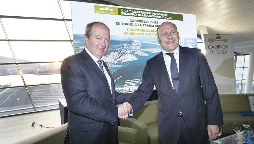 Ricardo Barkala toma el relevo de Atutxa en la presidencia de la Autoridad Portuaria de Bilbao