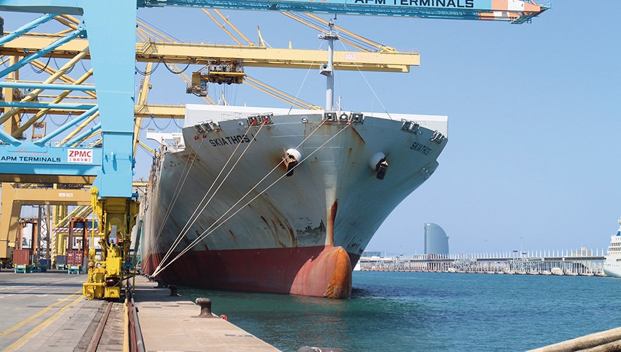 El &ldquo;Skiathos I&rdquo; de Marfret escala por primera vez en Barcelona dentro del nuevo servicio MEDCAR