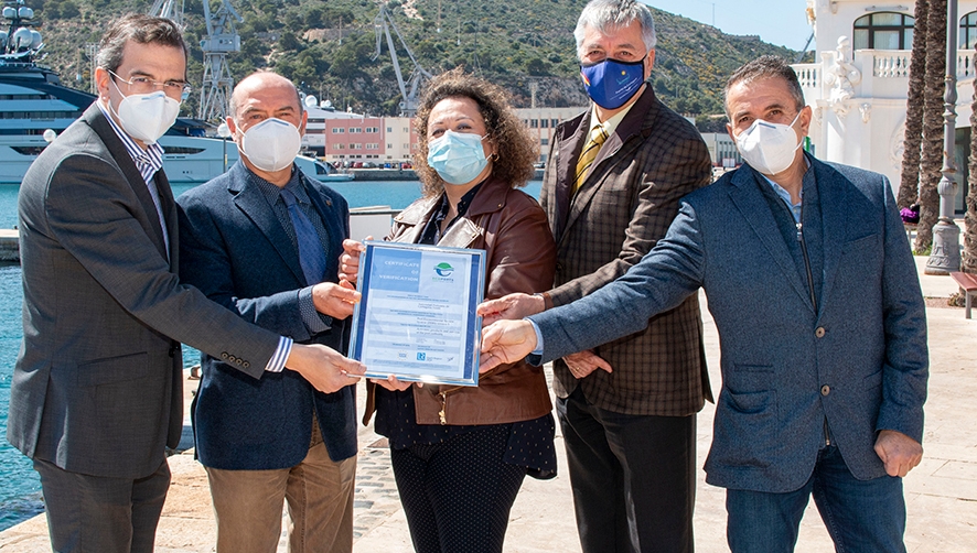 La AP de Cartagena renueva la certificaci&oacute;n medioambiental PERS