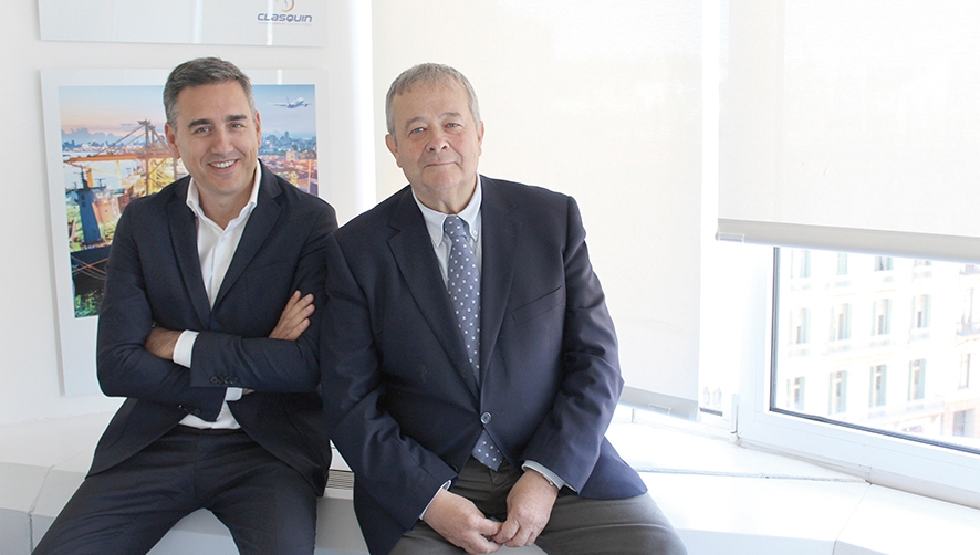 Juan Carlos Mill&aacute;n, managing director de Clasquin Intercargo en Espa&ntilde;a, y Luis L&aacute;zaro, reefer division manager. Foto E. Garc&iacute;a.
