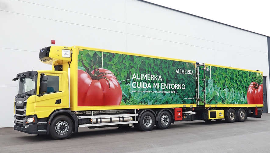 Alimerka adquiere su primer cami&oacute;n remolcador de GNL Scania de 13 litros