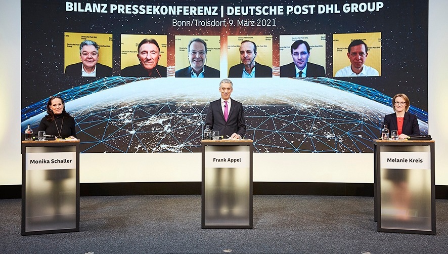 Los ingresos de Grupo Deutsche Post DHL crecieron un 5,5% en 2020