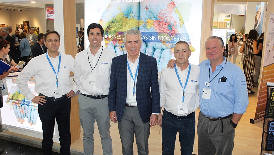 Desde la izquierda: Francisco Olvera representante comercial de Sparber Group en M&uacute;nich; Horst Sparber, presidente de Sparber Group; Alex Sparber, director de Desarrollo de Negocio de Sparber Group; Luis Palau, director de Sparber Group en Barcelona; Michael Voss, director general de Desarrollo de Negocio Internacional de Sparber Group. Foto J.P.